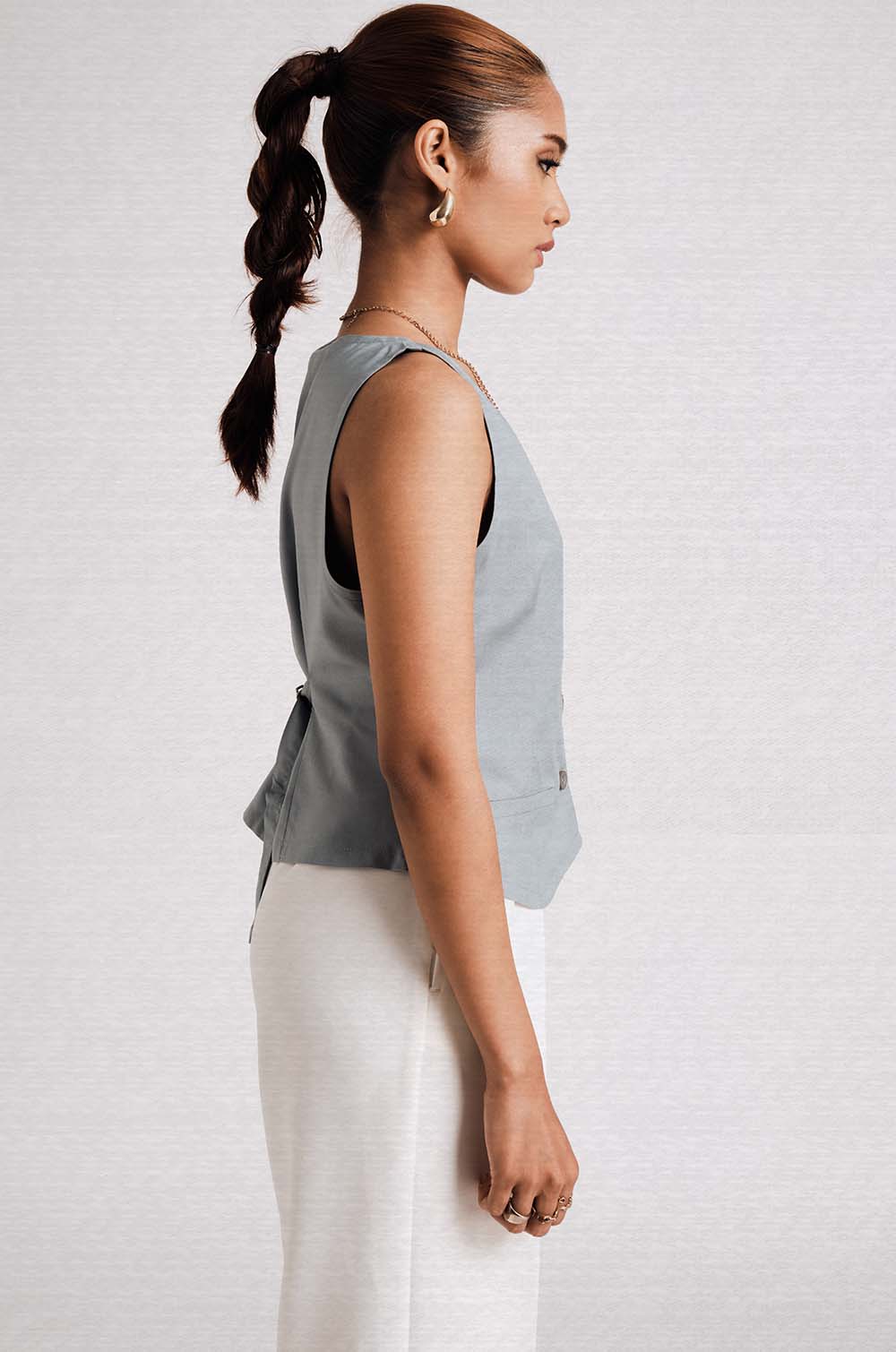 Sleeveless Vest - Blue