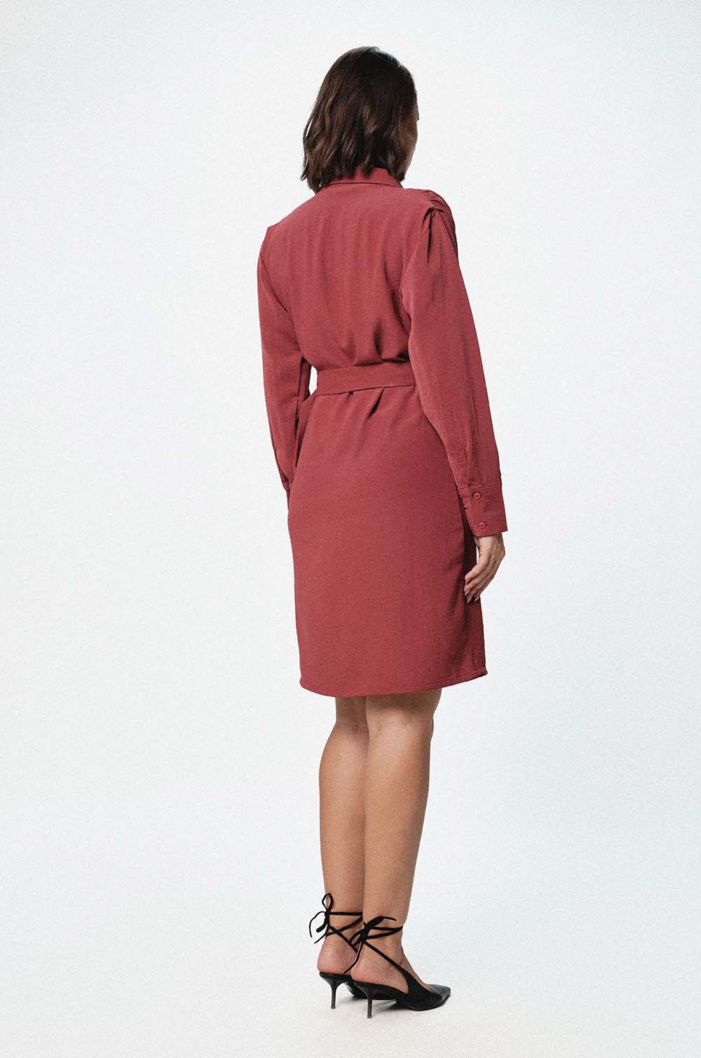 SHOULDER DETAILED DRESS