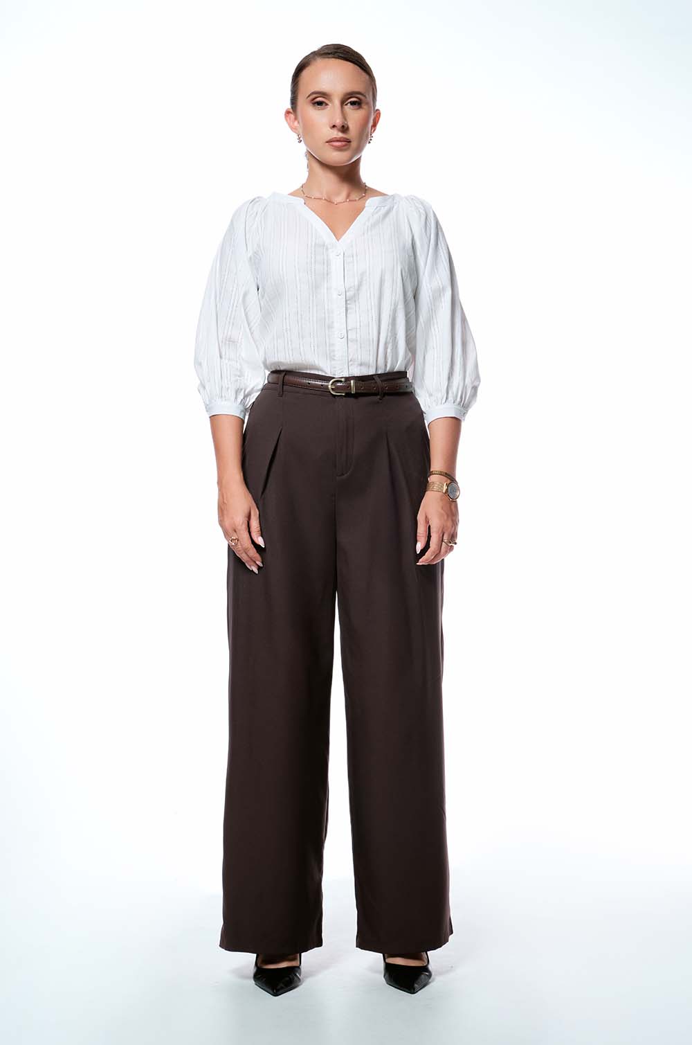 TAILERED PANT - BROWN