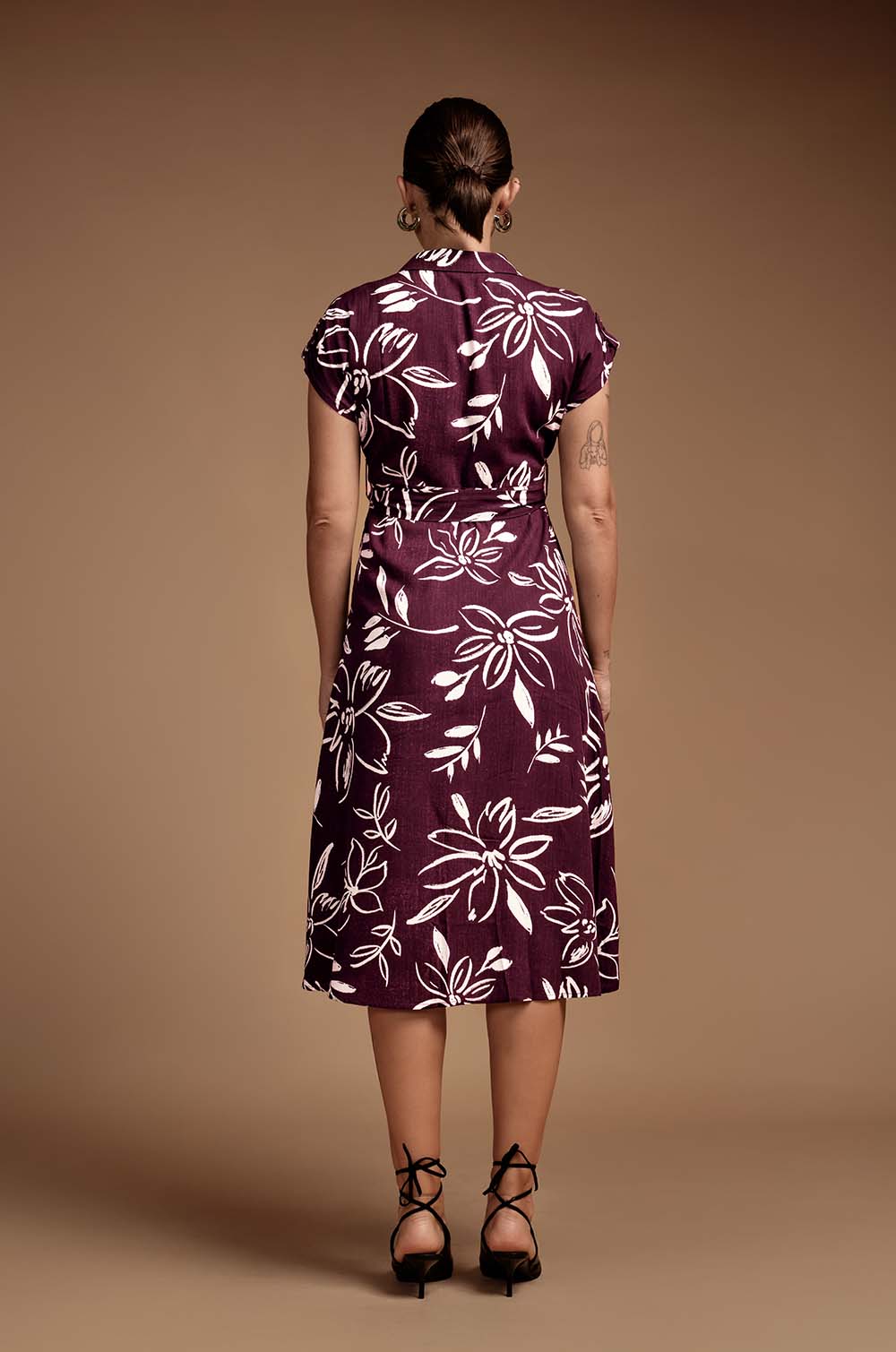 Printed Midi Dress