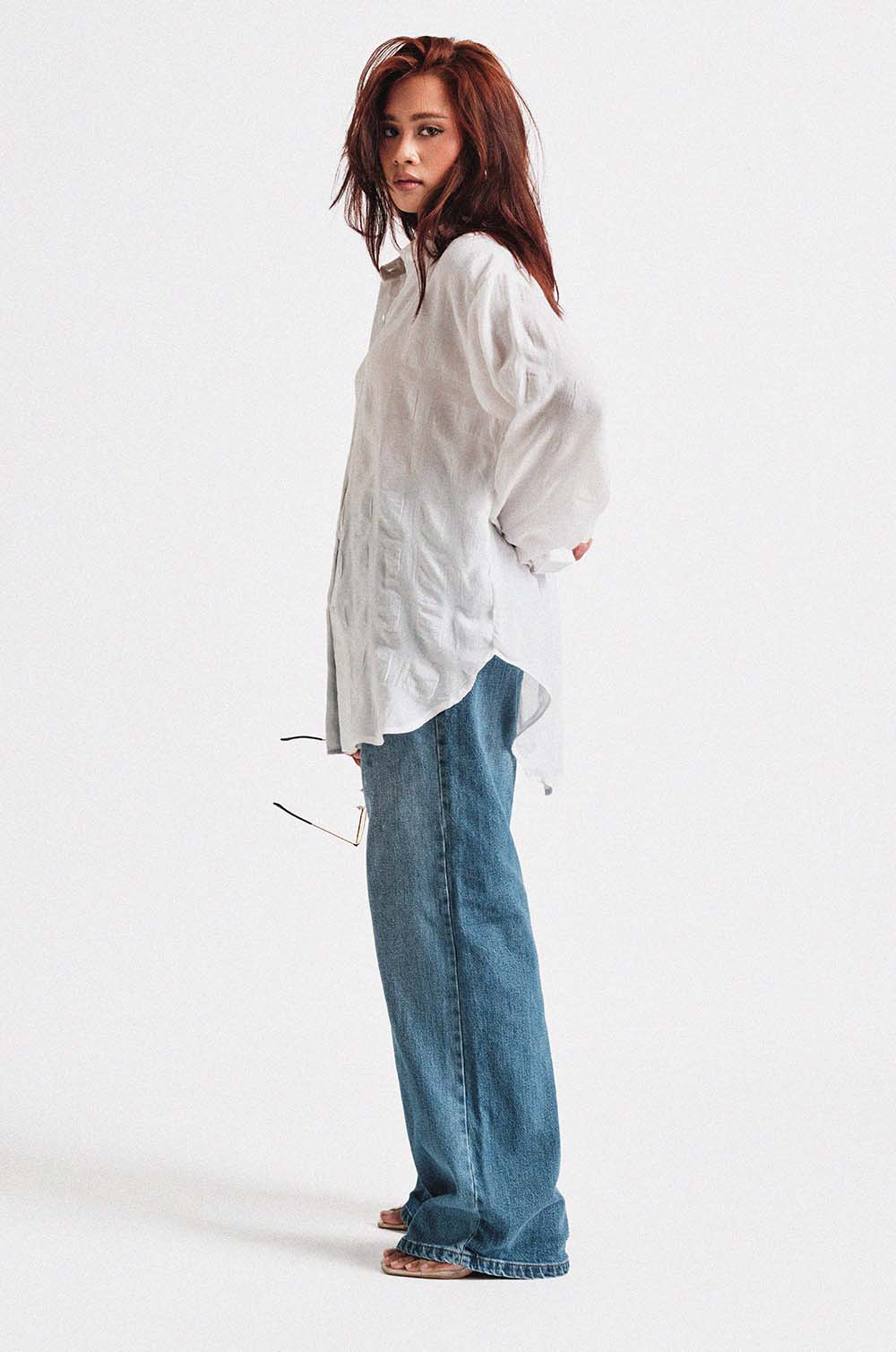 Textured Oversized Shirt