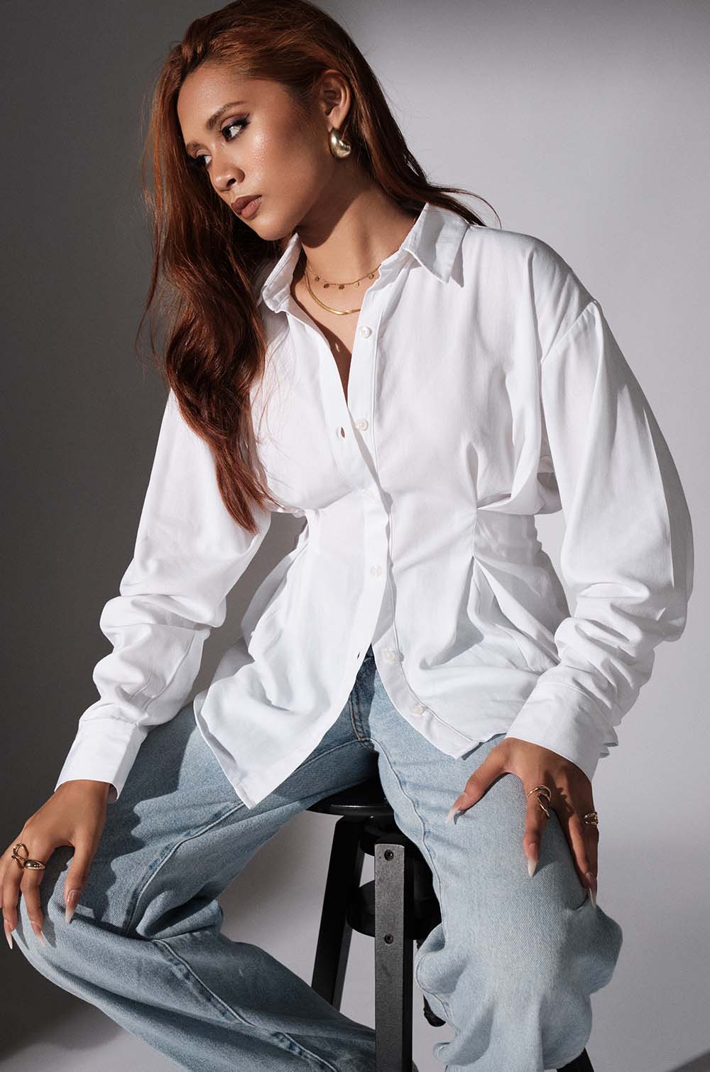 Structured Shirt - White