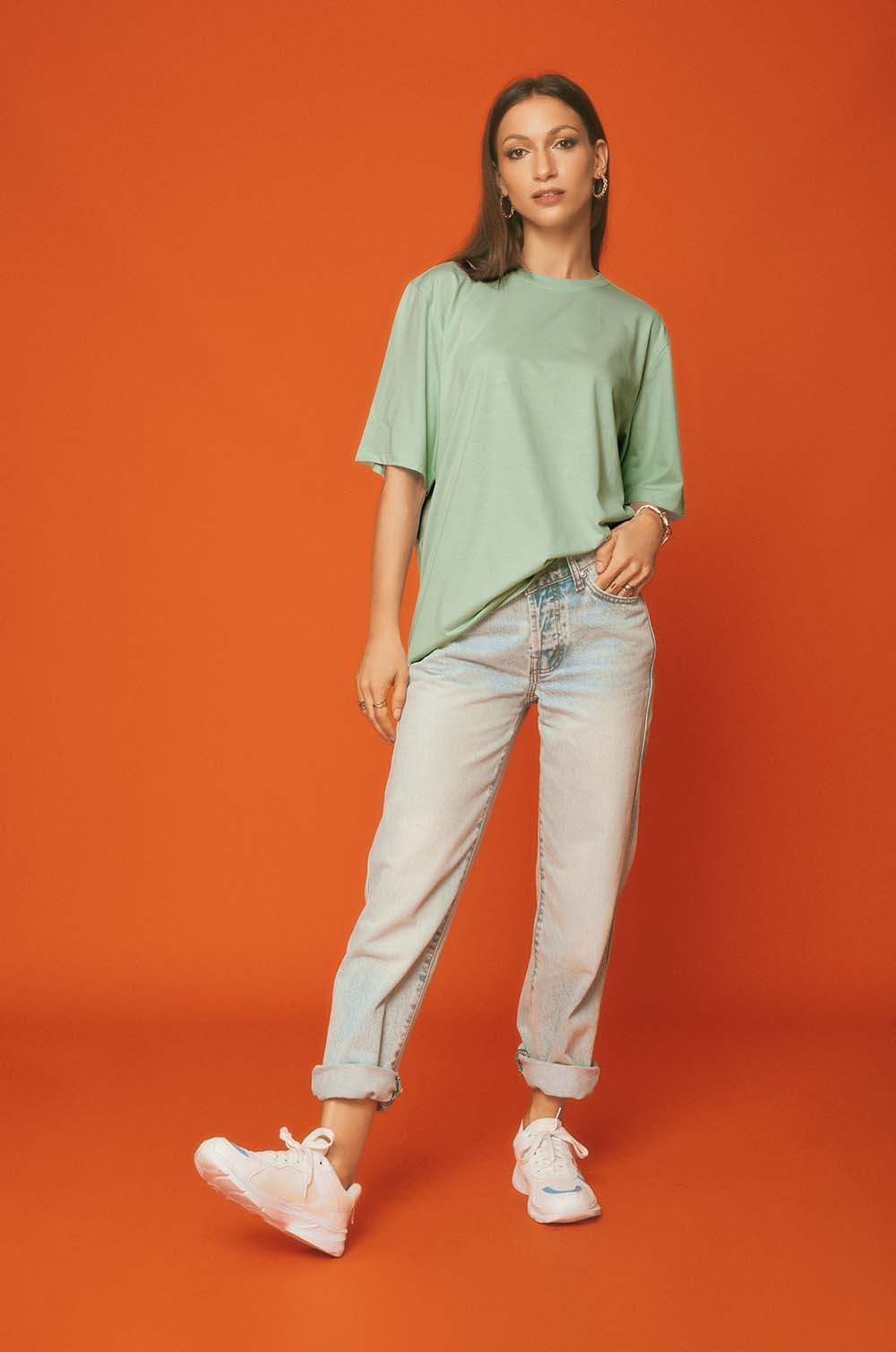 Oversized T-shirt - Mint