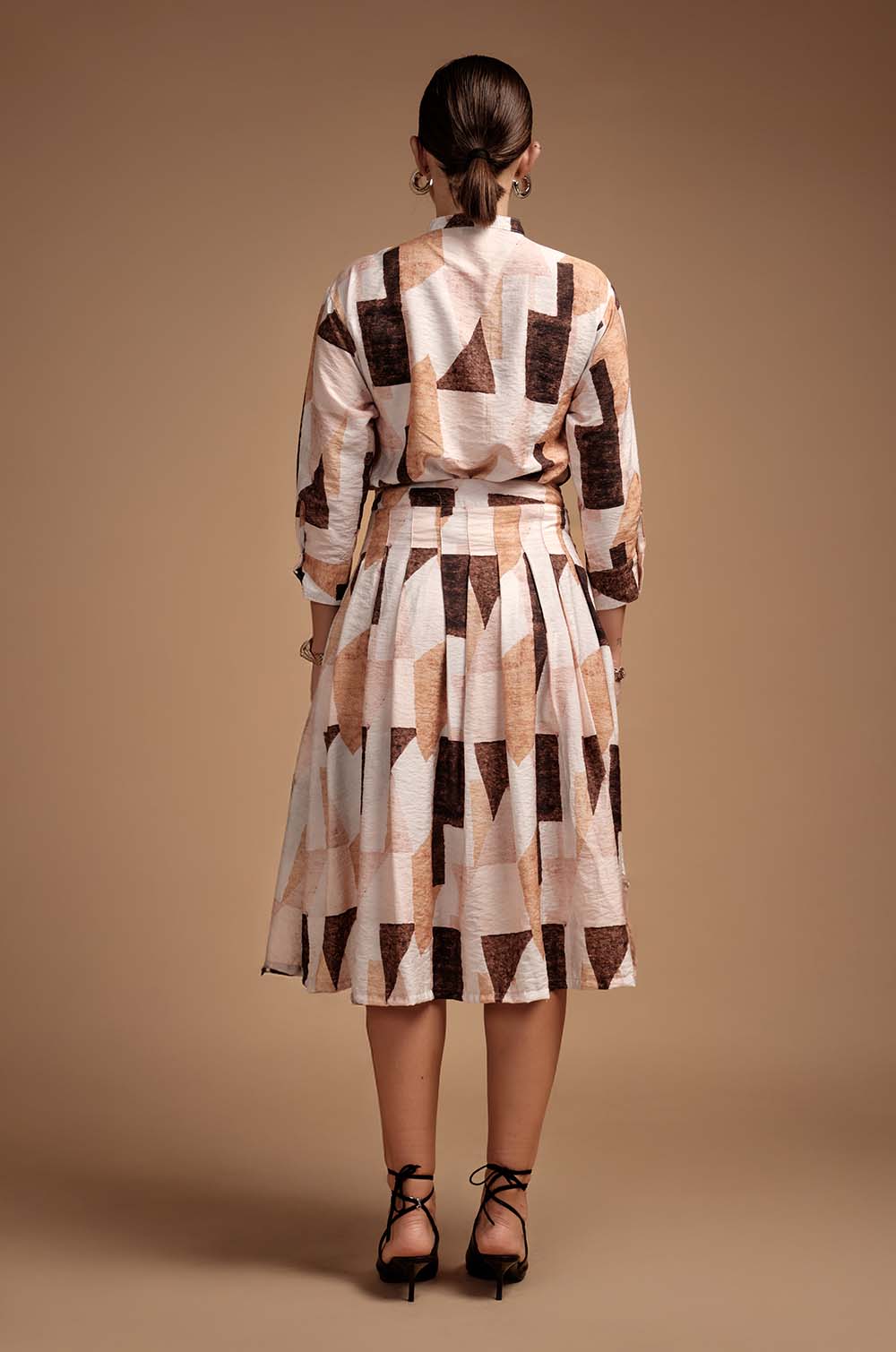 Pleated Midi Skirt