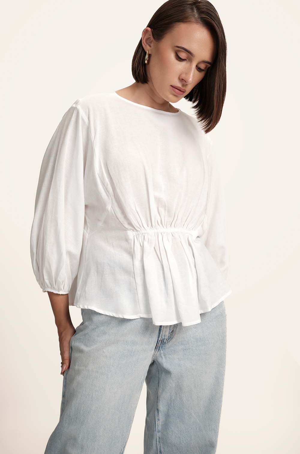 Front Detailed Top - WHITE