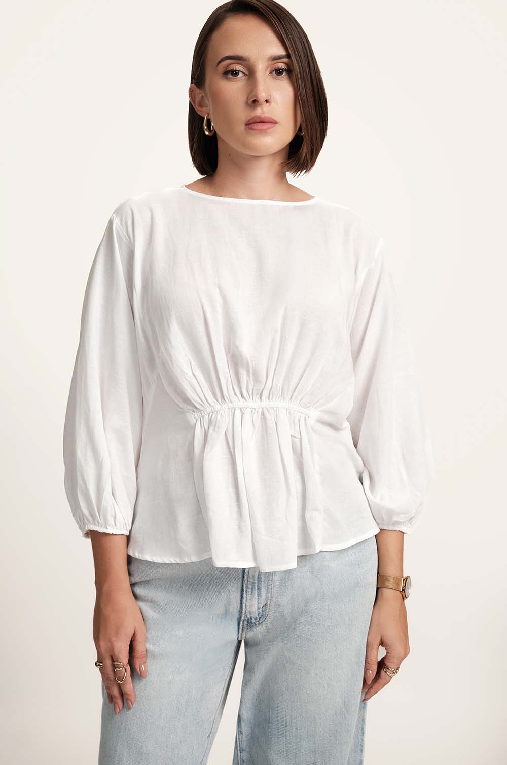 Front Detailed Top - WHITE