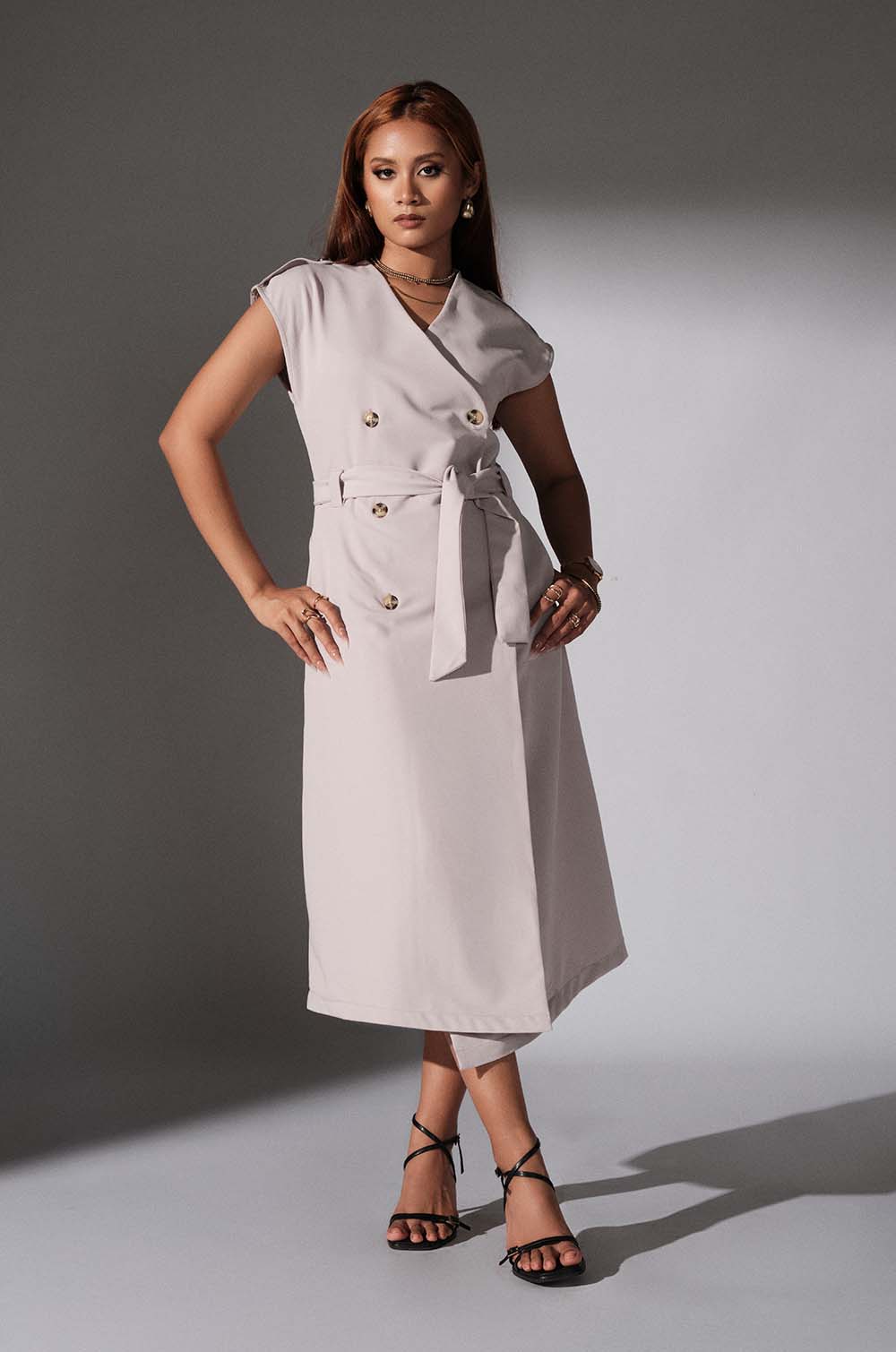 Trench Dress - Grey