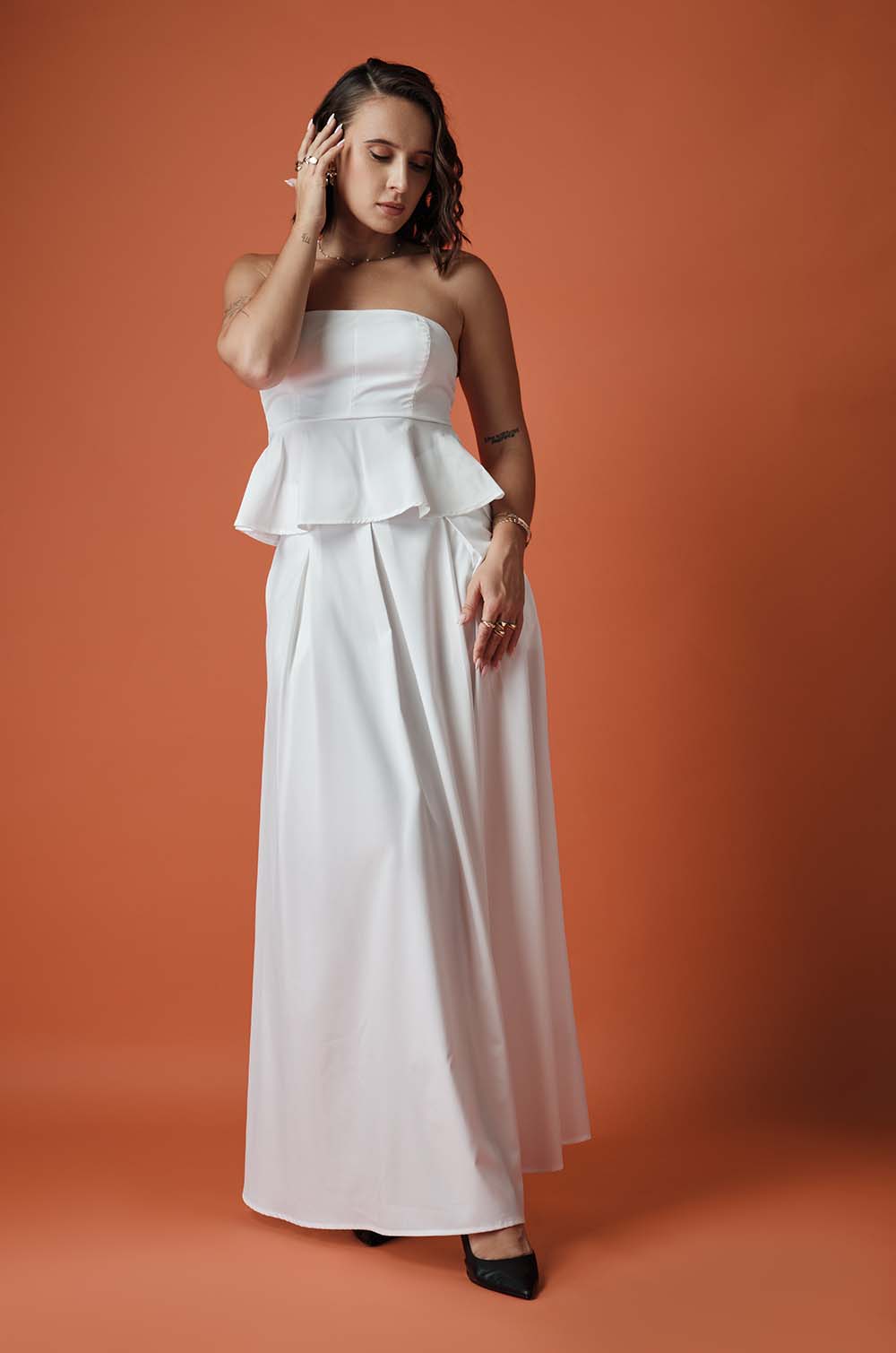Flared Maxi Skirt