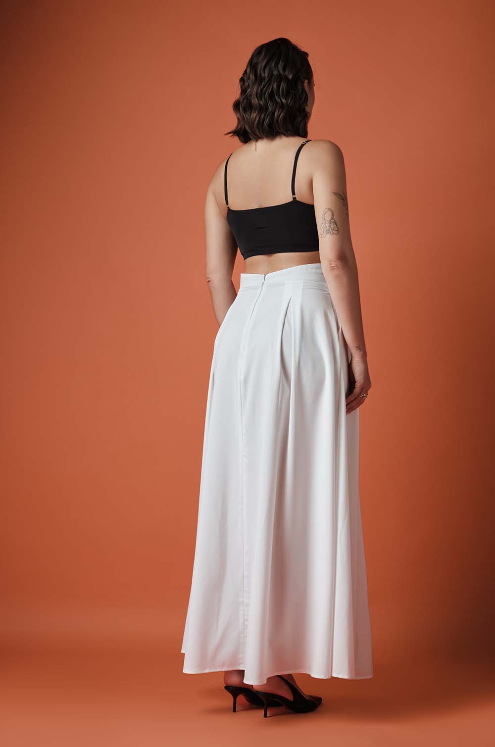 Flared Maxi Skirt